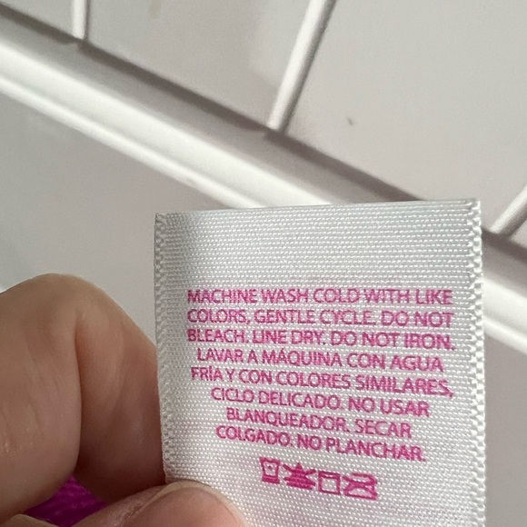 New NWT women’s pink one piece swim suit bathing suit XL NOBO 15-17 - Picture 8 of 10